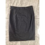 Bebe  Kirstie Wrap Skirt Black Knee Length Zipper Detail Women's Size 2 Photo 1