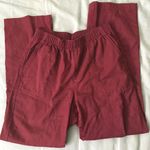 White Stag Maroon Elastic Waist Pants Photo 0