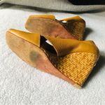 BCBGMAXAZRIA Authentic Leather wedge. US 8.5. UK 39.5.Color: Brownish Orange Photo 7