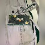 NWT BMJL Hunter Green and White Stripe Scoop Neck Adjustable Bikini Swim Top S Photo 5