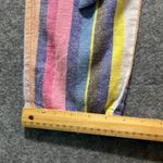 Abound  Linen Blend Striped Pants M Paperbag Waist Belted Pull On Casual Photo 4