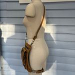 Highway Leather Moto Crossbody Concealed Carry Thigh Bag Tan Photo 2