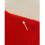 J.Crew Pleated Long Sleeve Red Knit Mini Dress Photo 5