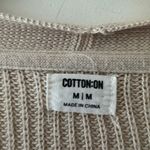 Cotton On Light Cream Beige Tan Open Knit Cardigan Photo 3