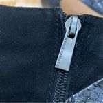 Vince Camuto “Kasi” Black Suede & Croc Leather Heeled Bootie Size 7 Photo 11