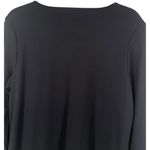 NWT J Jill Ponte Knit Black 3/4 Sleeve Shift Dress Sz Medium Minimalist Classic Photo 6