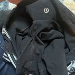 Lululemon  Flare Size 6 Black Leggings With Black And White Waist Reversible Photo 10