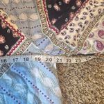 Loft  Patchwork Paisley Floral Print V Neck Blouse Women Size M Photo 3