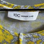 Derek Lam 10 Crosby  Yellow Grey Printed Sleeveless Tunic Dress Photo 7
