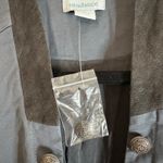 Sundance  Embroidered Ruffle Trim Jacket Faux Button Front S Collar Women's Small Photo 6