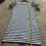 Lilly Pulitzer  High Tide Perfect Stripe Puff Sleeve Anabella Shirt Dress L Photo 5