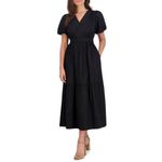French Connection French Connection Women's Bubble Sleeve Poplin Maxi Dress Black XXL Photo 1