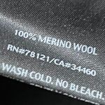 Eileen Fisher Black Sequin Neck 100% Wool Sleeveless Basic Tank Top Size Small Photo 3