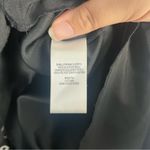 BCBG MAX AZRIA black 100% silk satin babydoll sun dress puff skirt eyelet dots Photo 4