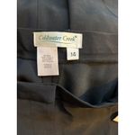 Coldwater Creek  NWT Black Tuxedo Pants – Size 14 – Satin Side StripE MSRP $79 Photo 1
