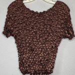 Vintage FC‎ Expandable Popcorn Shirt Brown Size undefined Photo 3