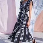 Apiece Apart  Costa Del Sol Wrap Dress Blue White Size 4 UB Photo 1