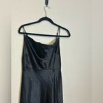 Birdy Grey  Mai Black Satin Maxi Dress Size Medium Photo 3