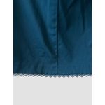 Vintage 90s Cotton Blend Teal Blue Button Front Skirt Small Back Zipper Y2K NWT Photo 4