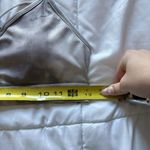 Nike  Womens Size Medium Gray Sports Bra Padded Racerback Activewear Yoga Gym Photo 2