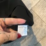 SheIn  Curve Plain Solid Black 1XL Women’s Blouse Short Sleeves Top Lace Sleeve Photo 4