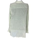 Ralph Lauren Lauren Women's S Long Sleeve Button Up Cotton Shirt Green Check Photo 4
