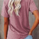 "BE KIND" GRAPHIC PINK MAUVE T Photo 1