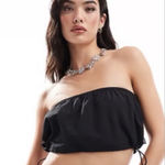 Vans Riley Parachute Black Crop Top Size Large Photo 0