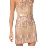 Dress the Population NWT  Victoria sequin mini halter dress XL cocktail Photo 0