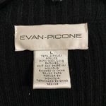 Evan Picone  black zippered wool blend cardigan size L Photo 3