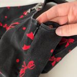 Torrid VTG Dress 18 Black Red Bow Print Off Shoulder Pinup Rockabilly Y2K Retro Photo 6