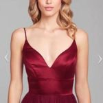 Hayley Paige Occasions Black Floor Length Bride's Maid Gala Formal Dress Size 14 Photo 5