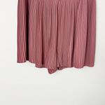EXPRESS [] Dusty Rose Blush Pink Pleated Elastic Waist Flowy Shorts NWT Sz Large Photo 3