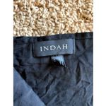 Indah  Clothing Classic Solid Black Tassel Tencel Swim Coverup Wrap Sarong O/S Photo 2