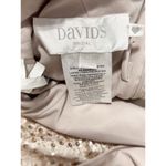 David's Bridal David’s Bridal Long Sequin Sheath Blouson Maxi Dress Gown Cap Sleeves Gold XS Photo 13