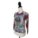 Versace Silk Printed Button Front Cardigan Photo 3