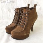 H by Halston 🔃 Brown Suede Lace Up Boots Photo 0