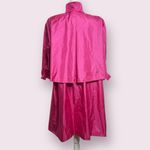 Vintage 80s J. Gallery Bright Pink Long Coat Jacket Raincoat Women’s Size 5/6 Photo 1