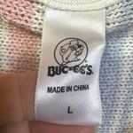 Bucees Hoodie Womens L Blue Orange Striped Pullover Baja Coverup Beach Beaver White Size L Photo 5