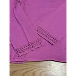 Eddie Bauer  Crochet‎ Neck & Sleeve Long Sleeve Women’s Size Medium Cabincore Photo 13