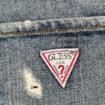 Guess  Jeans Womens Vintage Blue Distressed Frayed Hem Denim Cutoff Shorts 25‎ Photo 3
