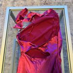 Hello Molly Pink Maxi Slip Dress with Slit Photo 3