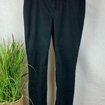 Juicy Couture Black Velvet Velour High Rise Waist Skinny Trouser Pants 10 Photo 0