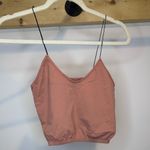 Free People NWOT - Brami Skinny Strap Tank in Nude M/L Photo 4