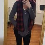 Woolrich  Zip-Up Fleece Plaid Vest Size Small Photo 0