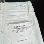 Good American  White Distressed Cuff Good Legs Jeans Photo 7
