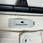 Vineyard Vines high rise crop denim with fringed raw hem in white cap size 29 Photo 8