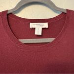 Motherhood Maternity red burgundy long sleeve crew neck knit sweater size small Photo 2