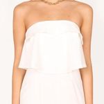 Petal and Pup Katia White Strapless Wide Leg Jumpsuit XS Photo 7