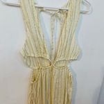 l*space L* Rafael Cover-Up Dress Sz L NWT! Tapioca. Side Slit Maxi With Cutouts Photo 5